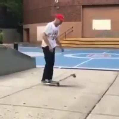 To hit the skateboard 🛹 and getting away with it