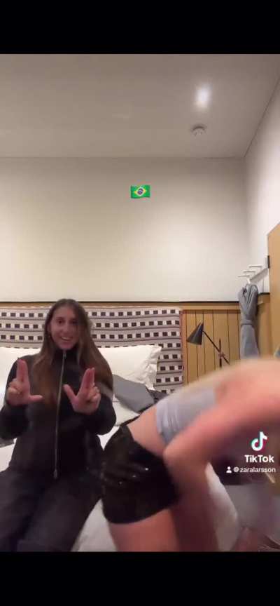 Showing off her skills