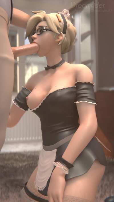 Maid Mercy sucking dick (Dreamrider)