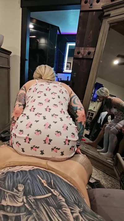 I put pantyhose on him cuz I love nylon so much