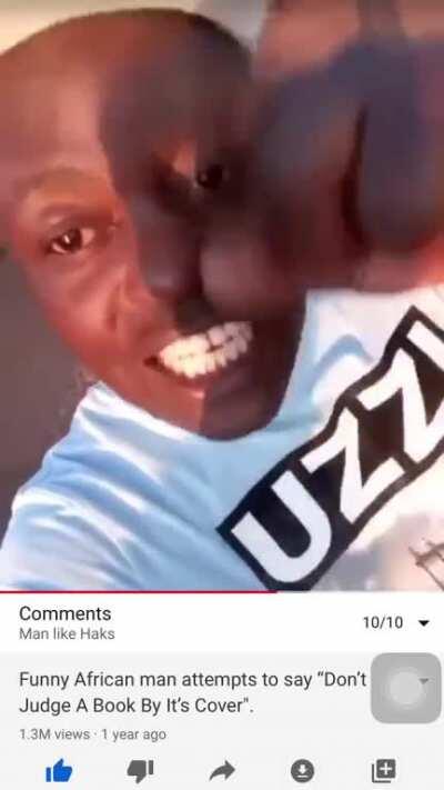 African attempts to say don’t judge a book by its cover