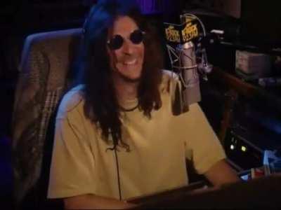 Jackie puppet sits in for the news 1994