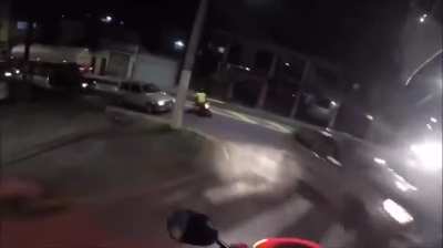 High-speed motorcycle police chase in Brazil 🇧🇷 