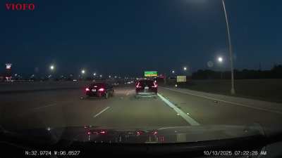 Dashcam of car accident ON PGBT near N Garland exit