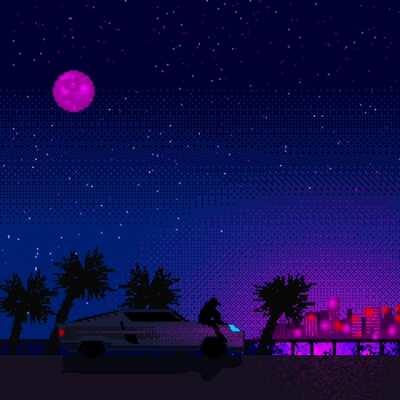 Pink night (pixelart)