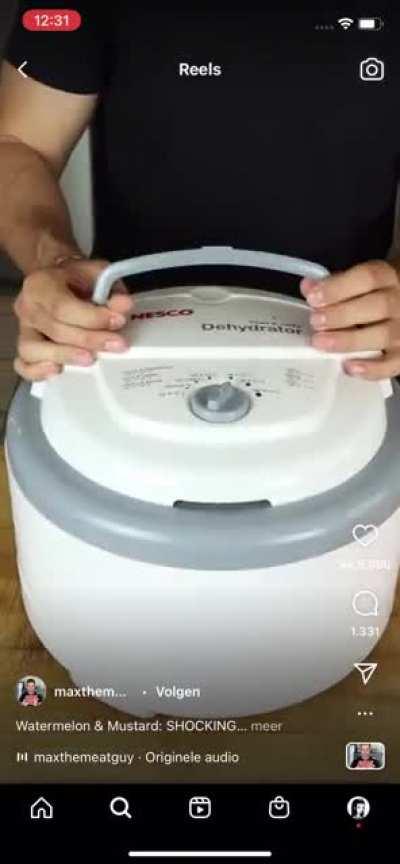 Dehydrated watermelon