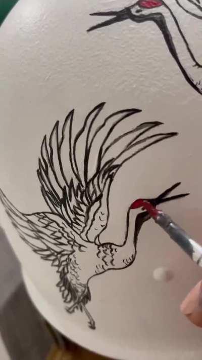 Another ork helmet turned to Ukrainian art (made by artist Anna) - Now available in the UAO Victory Gallery (see comments)!