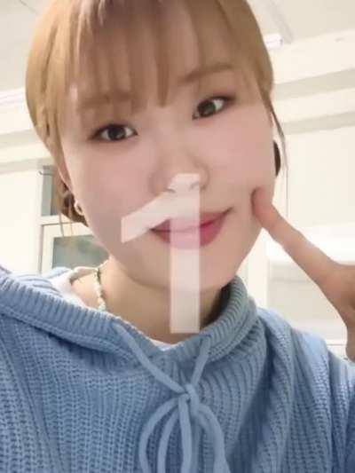 To find who she looks like