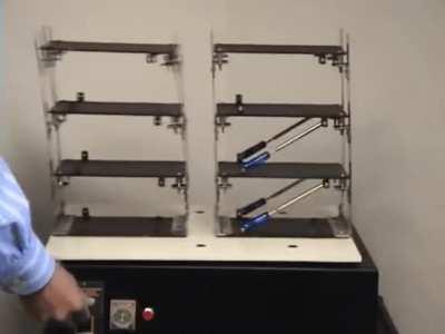 Model to show how earthquake dampeners work on building structures