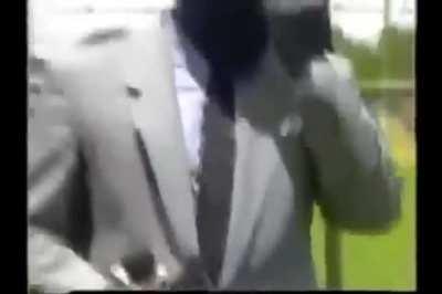 Blursed_ reporter turns ghetto in 3 seconds