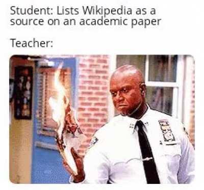 You're supposed to use the sources from wiki, not the page itself!