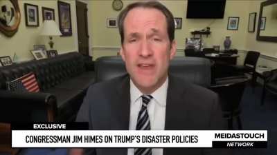 Rep. Jim Himes: Zelenskyy is watching 70,000 dead Ukrainians. Missiles are slamming into hospitals. This is what he’s seeing, and he comes to the Oval Office, and a reporter asks him why he’s not wearing a suit. And the effing VP wants him to say thank yo