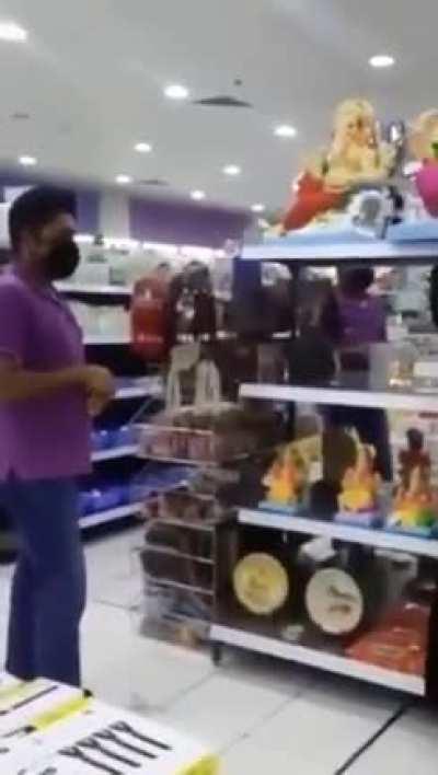 Religious bigots showing their intolerance towards other faith.