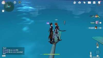 Did you know Childe can jump perfectly over Zhongli? With a side of Osmanthus wine