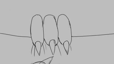 Just a sketch animation of a father protecting his son.