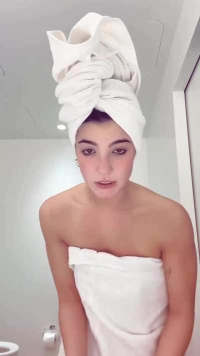 Charlie after shower in towel - IG January 2025