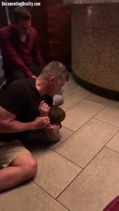 Let's not forget about this jerk. Headbutt takedown.