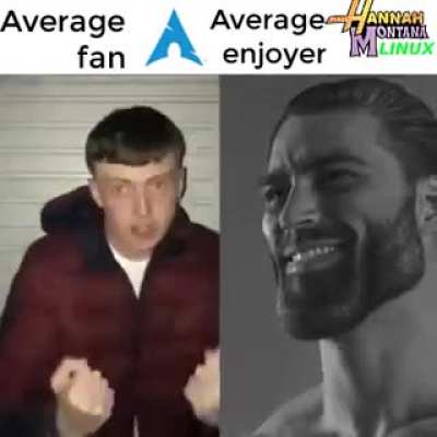 I use Hannah Montana Linux btw