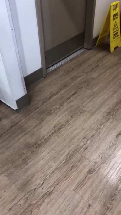 Girl pees her black jeans