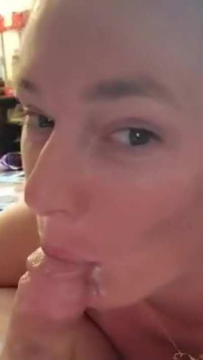 Playing with my tasty snack!