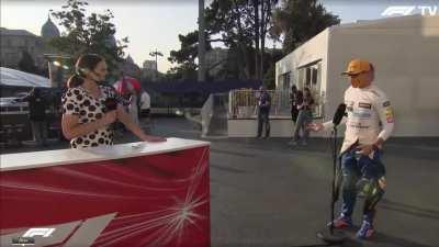 Ooh you've been last lapped lando'ed. (bring back Pinkham)