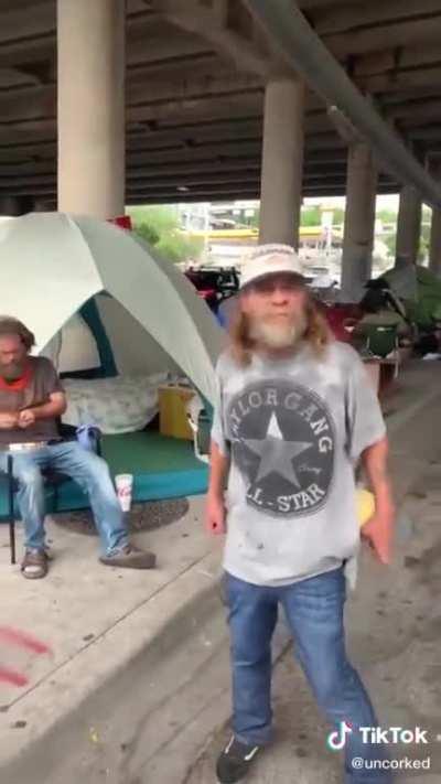 It was too good not to post here the homeless guy whose belonging were burnt was given new stuff and more of it by austing samaritans it was too good not too post here