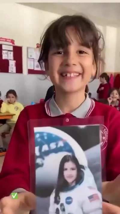 Took me a few seconds before realising it is a Turkish school with ataturk in the back chilling