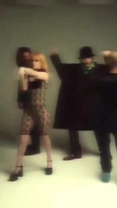 Behind the scenes of an upcoming photoshoot