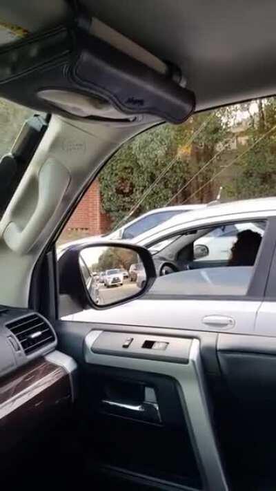 DBS Karen, raging in traffic.