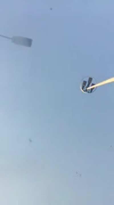 Guys use a lighter in a car full of leaking aerosol spray and set on fire