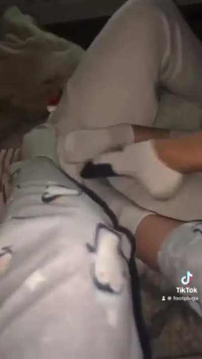 1 guy, 4 pairs of feet