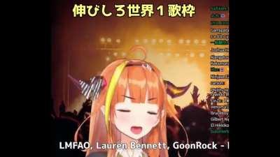 Here's Coco vibing and having a good time from her singing stream. Enjoy!