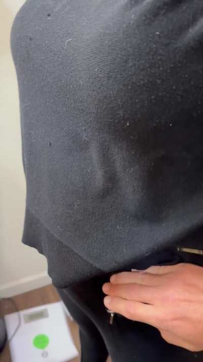 Couldn’t wait until after I was done drying my hair for a Thanksgiving grope