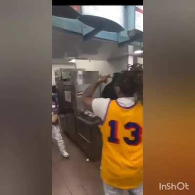 CHAOS IN MICKEY D'S (another mcdonald's fight)