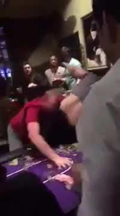 Steroid Meathead Was Sent By His Friend To Beat Up The Guy In The Red Shirt After He Lost 40k To Him In Poker