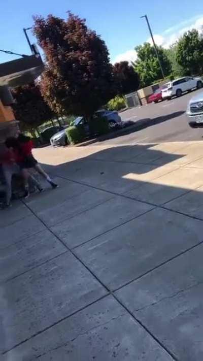 She said she wanted to fight but I wasn’t tryin to bust her head in loo