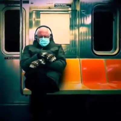 I wonder what Bernie was listening to