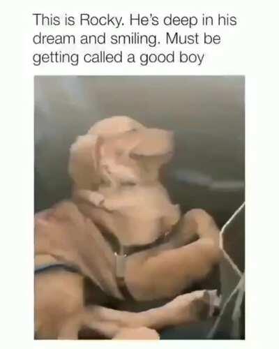 Must be a good dream