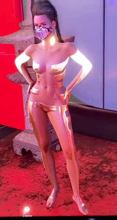 I just thought this looked really cool lol. And she’s being responsible with a mask!