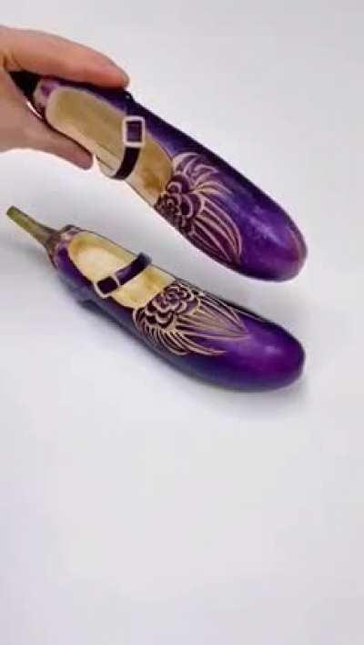 Veggie and fruit footwear