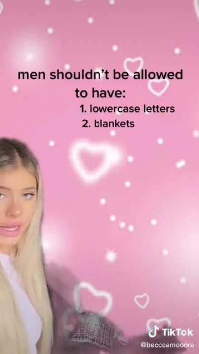 Men shouldn’t be allowed to have running water