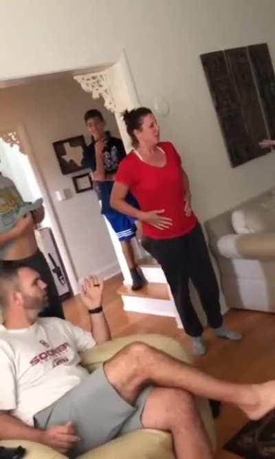 She really fell for this trick