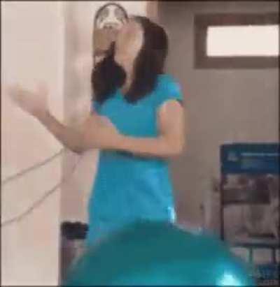 Hamster on a bouncy ball