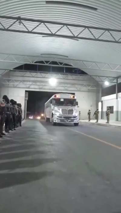 Trump’s deportees arrive in El Salvador with identities concealed, being trafficked to a foreign labour camp with no due process nor evidence of crimes