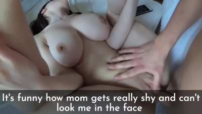 Mom sometimes gets shy