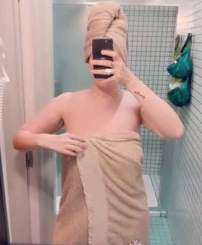 whoops i dropped my towel