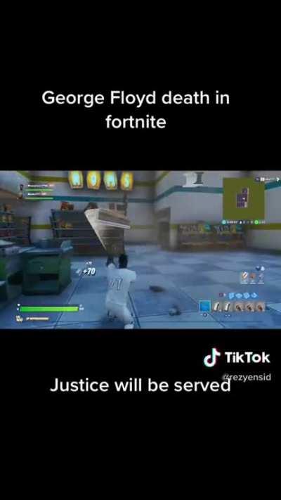 George Floyd death in fortnite