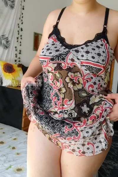 Can you tell I have no bra on?