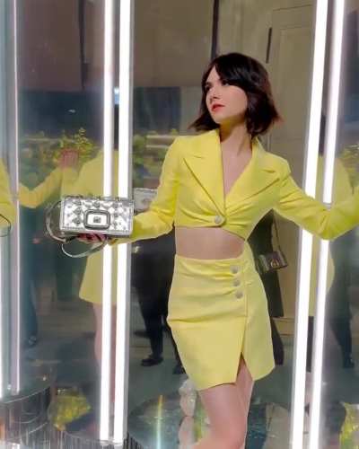 In Yellow for a fashion Event in 2023