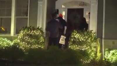 Antifa and BLM trespassing onto Senator Hawley's property and knocking on his door in an attempt to intimidate his wife who was home alone.